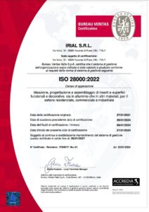 Irial certificazione ISO 28000