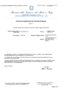 Certificato di rinnovo deposito marchio IRIAL